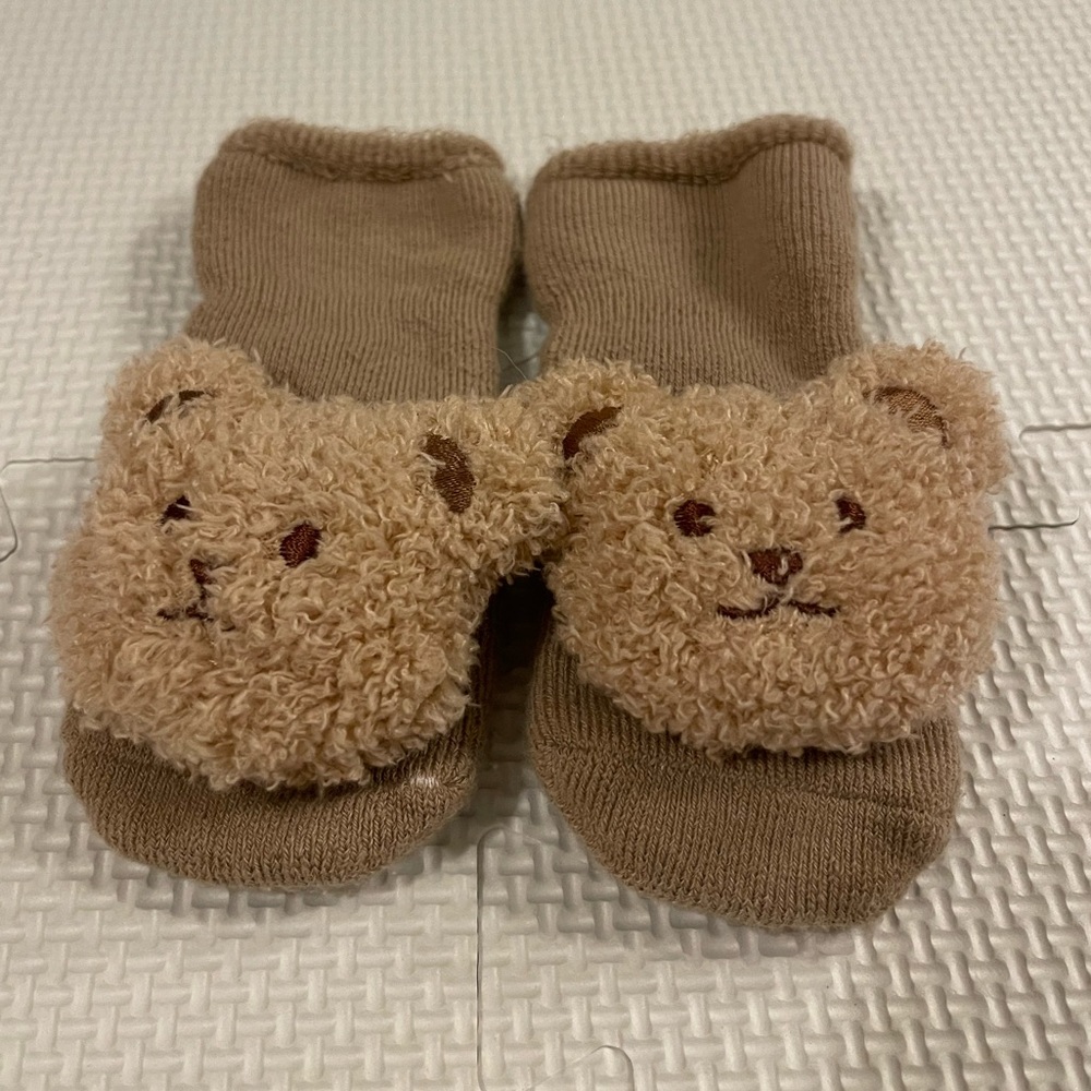 Adorable Bear Face Kids Socks